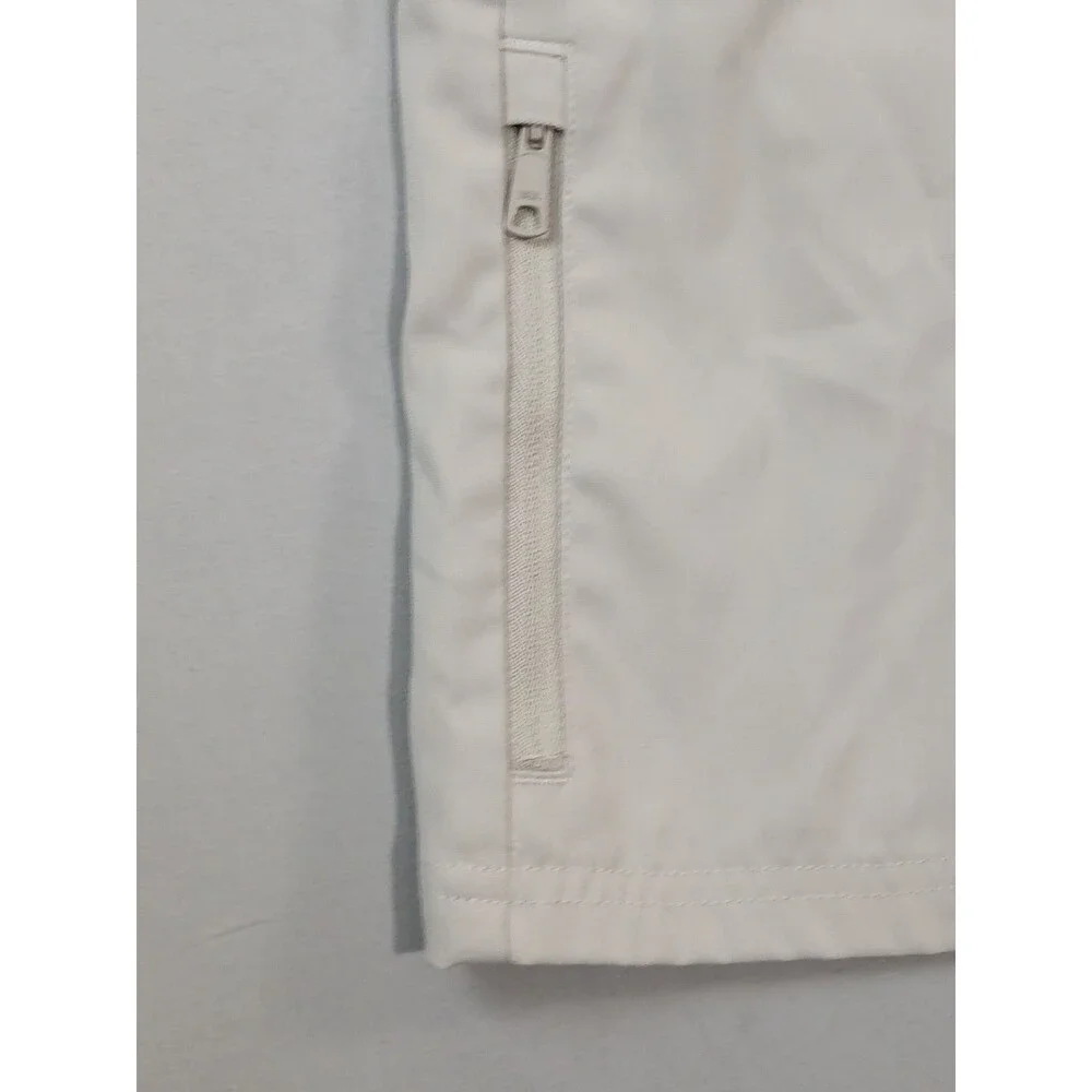 Travelsmith Mens Golf Travel Shorts Size 34 Stone Beige Sorona Stretch Zip...